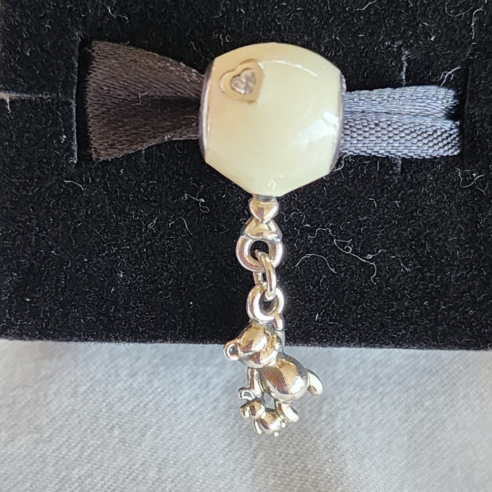 Pandora Teddy And Shimmering Balloon Dangle Charm - image 3